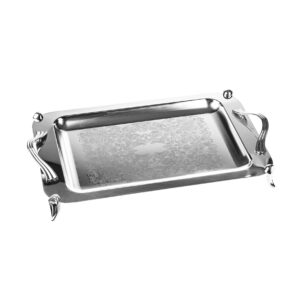 سینی استیل مستطیل بزرگ پایه دار 437 اشپیل ESHPIL